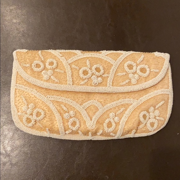 Vintage 1950s Hand-Beaded Clutch - Picture 1 of 6